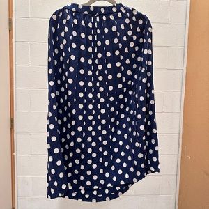 Polka dot midi skirt